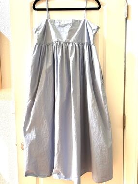 Collusion Babydoll Empire Waist 100% Cotton Made in India Maxi dress. A Line. 10